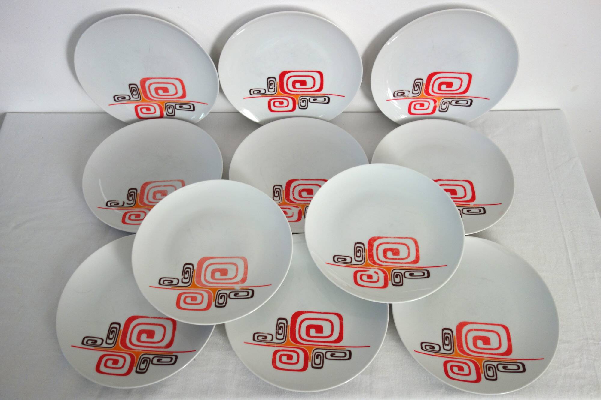 11 Winterling Marktleuthen Bavaria 70's dinner plates