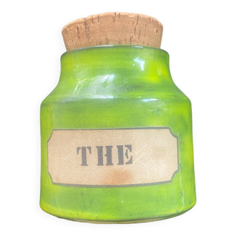 Mado Jolain's tea pot in green glazed ceramic