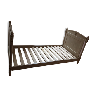 Children's bed in white pine, Directoire style