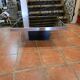 Chrome coffee table with smoked mirror top