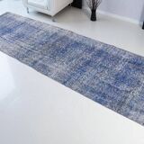 Blue Hallway Turkish Runner Rug sku1070