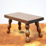 Wooden stool, small beaded foot stool, plant holder