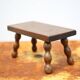 Wooden stool, small beaded foot stool, plant holder