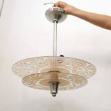 Lustre Art Déco rose