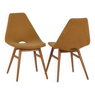 Chaises décoratives vintage (c.1950). Ensemble de 2 pièces