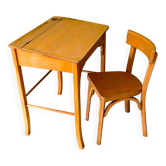 Bureau et chaise pour enfant signés Baumann