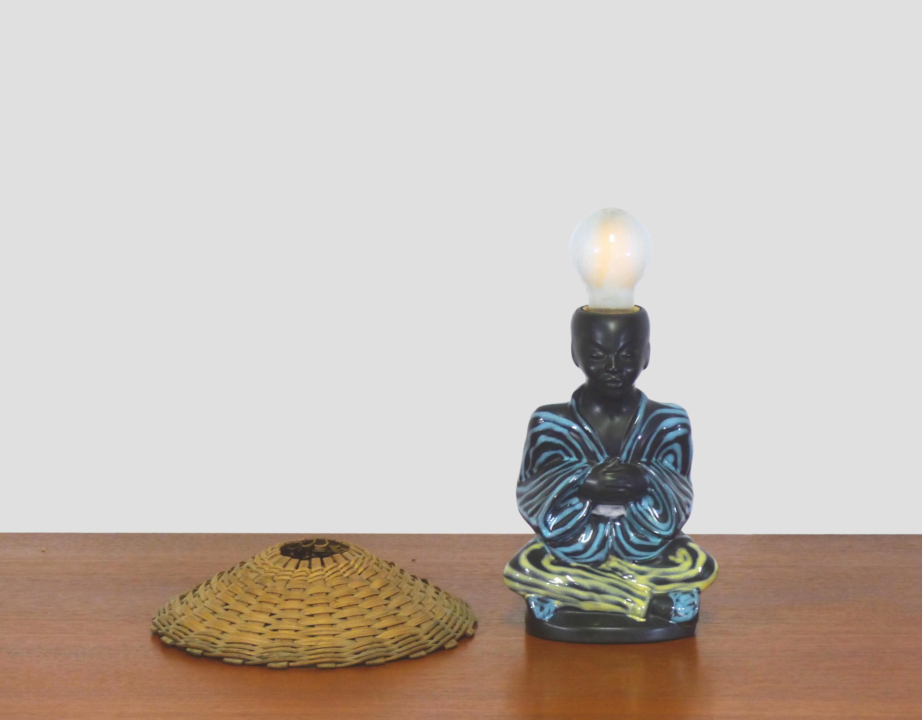 Vintage Scandinavian ceramic lamp Soholm 1950