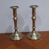Very Beautiful Pair of Vintage Brass Candlesticks