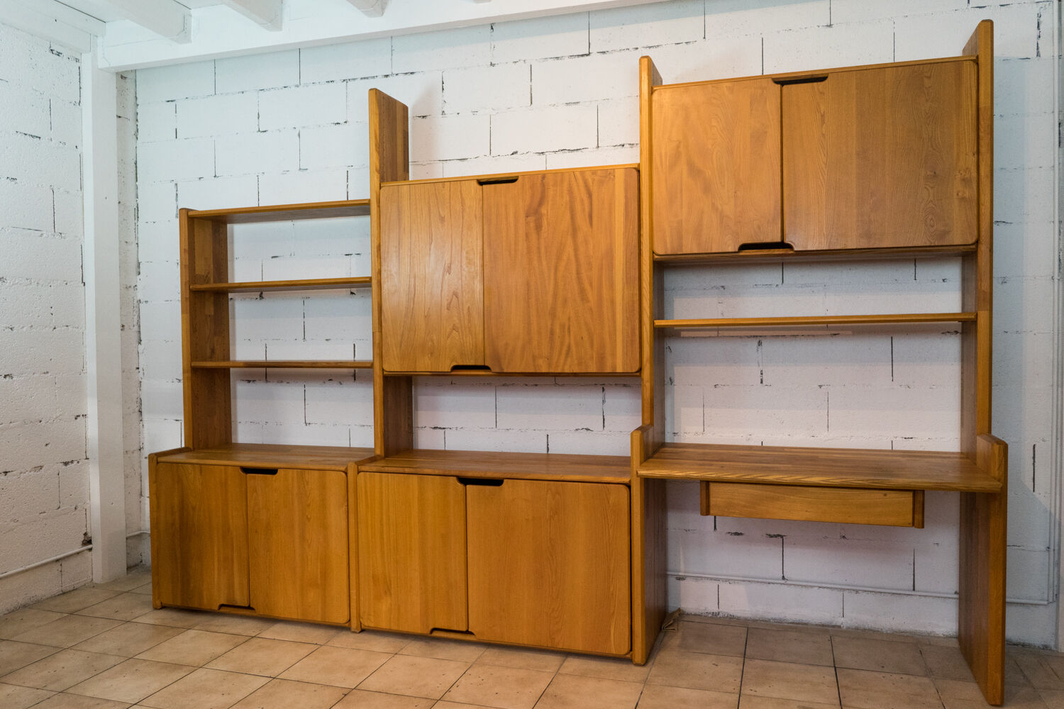 Bookcase "GO" by Pierre Chapo for Seltz, 1970s