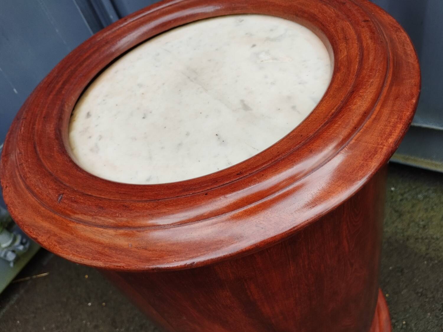 Somno chevet empire ancien avec plateau marbre