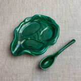Vallauris ceramic dish and spoon