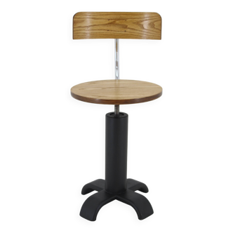 Chaise de bureau pivotante, Tchécoslovaquie 1950