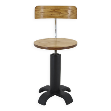 Chaise de bureau pivotante, Tchécoslovaquie 1950
