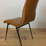 Paire de chaises années 50 pied compas