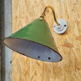 Vintage wall lamp in enamelled sheet metal