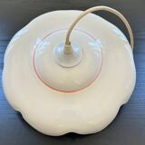 Ceramic pendant light with fruit decor