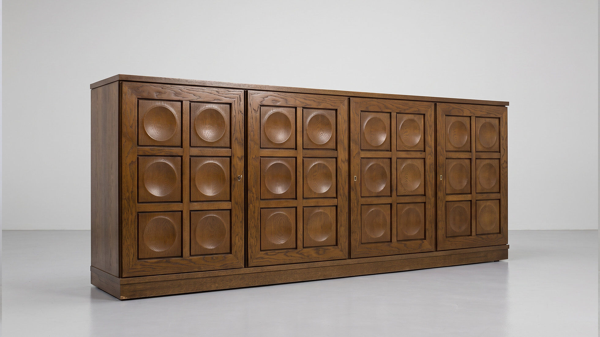 Vintage brutalist sideboard 1970s Gerhard Bartels