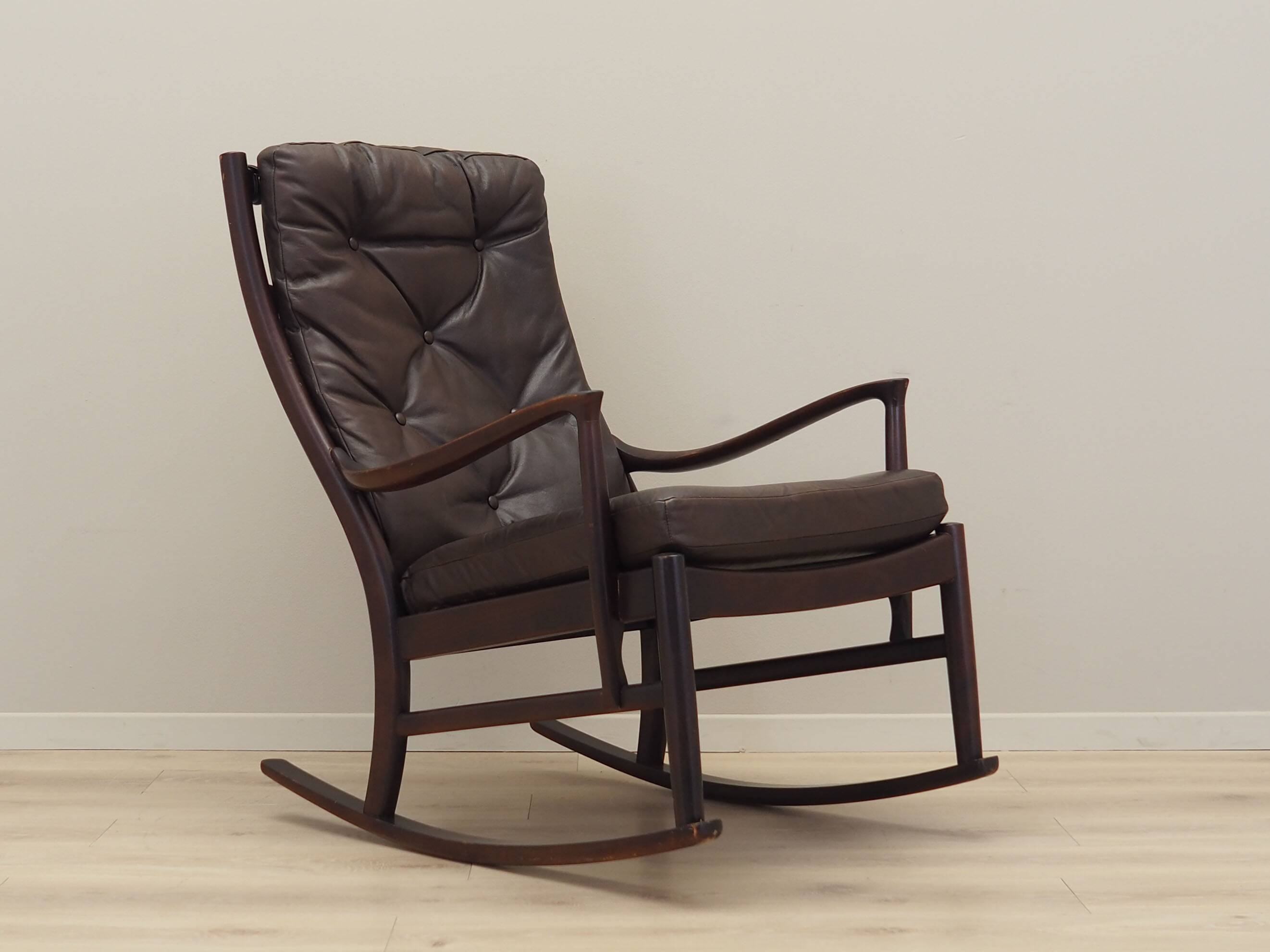 Beech rocking chair, Danish design, 1980s, production: Denmark