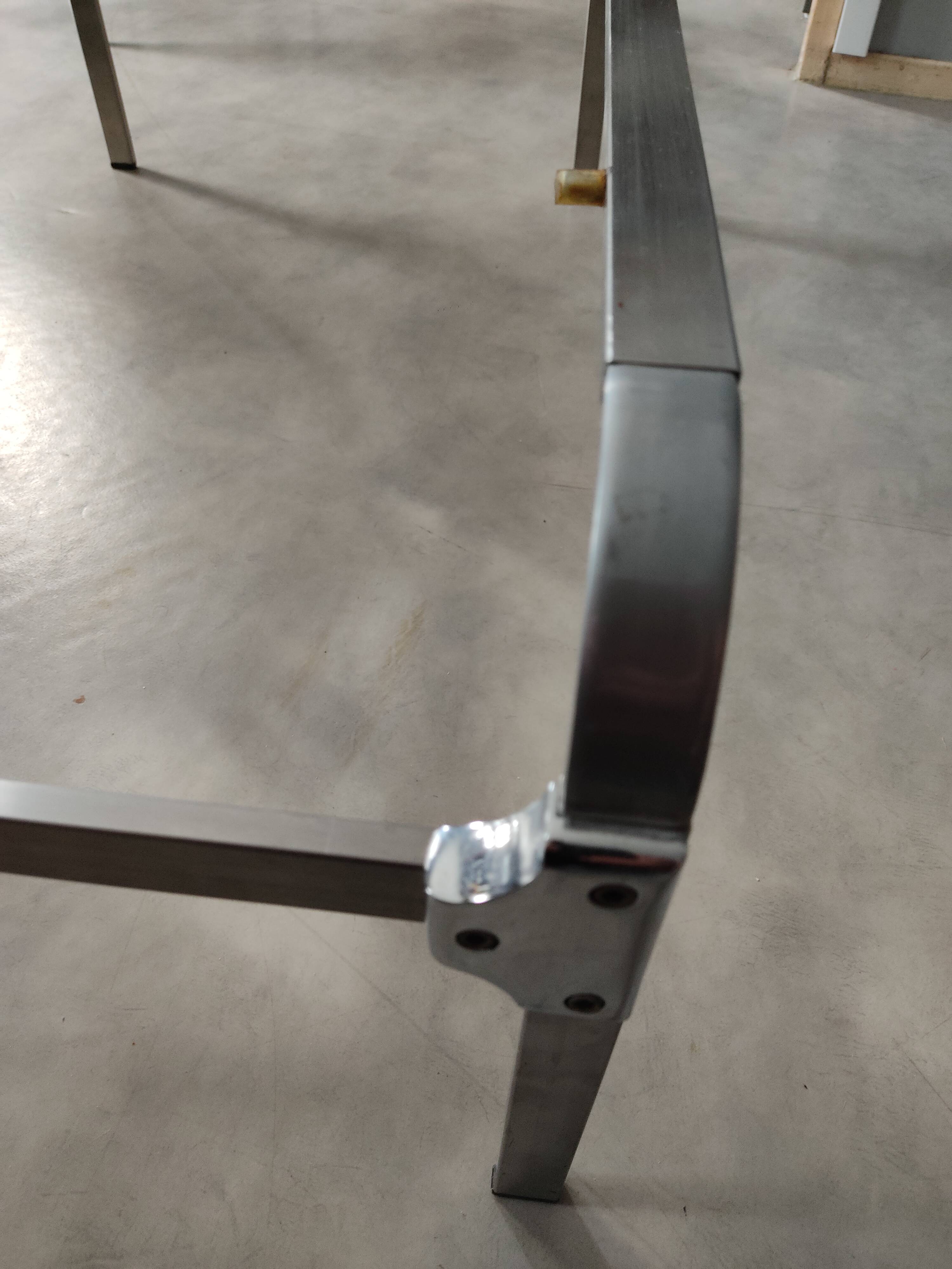 Vintage coffee table 1970 aluminium