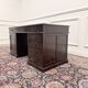 Bureau anglais classique avec incrustation en cuir