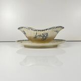 Sauceboat model "Carnation", KG Lunéville, ironstone, 19th century