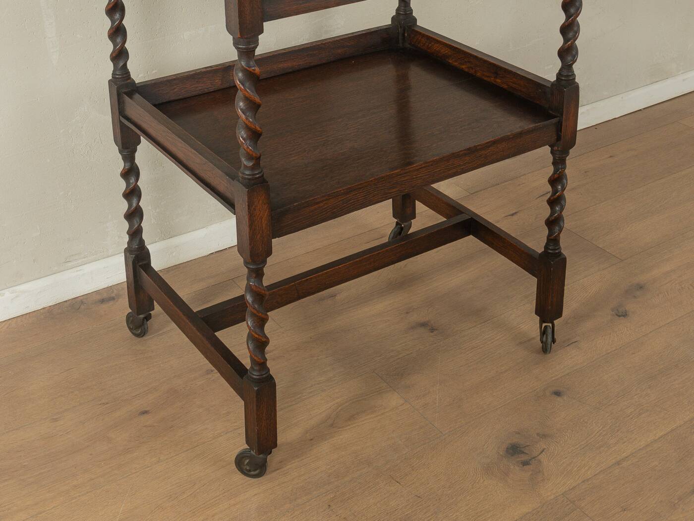 Wonderful tea trolley in Jacobethan style from the 1920s