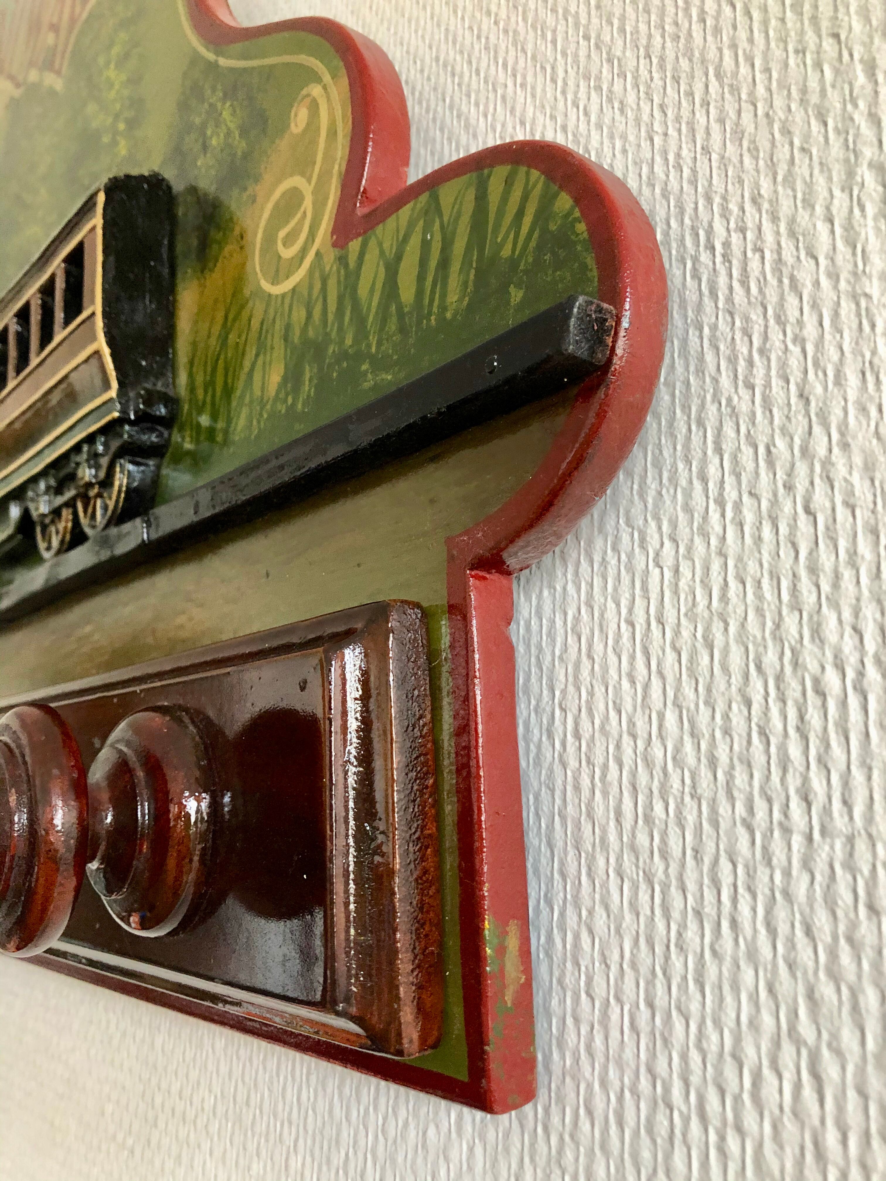 Country Corner Train Coat Rack