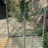 Small shelf in glass and chrome