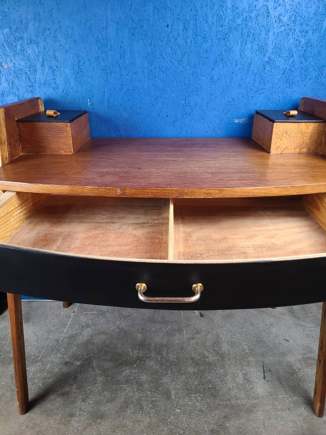 Vintage desk, compass foot dressing table
