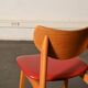 Chaise vintage en skaï rouge