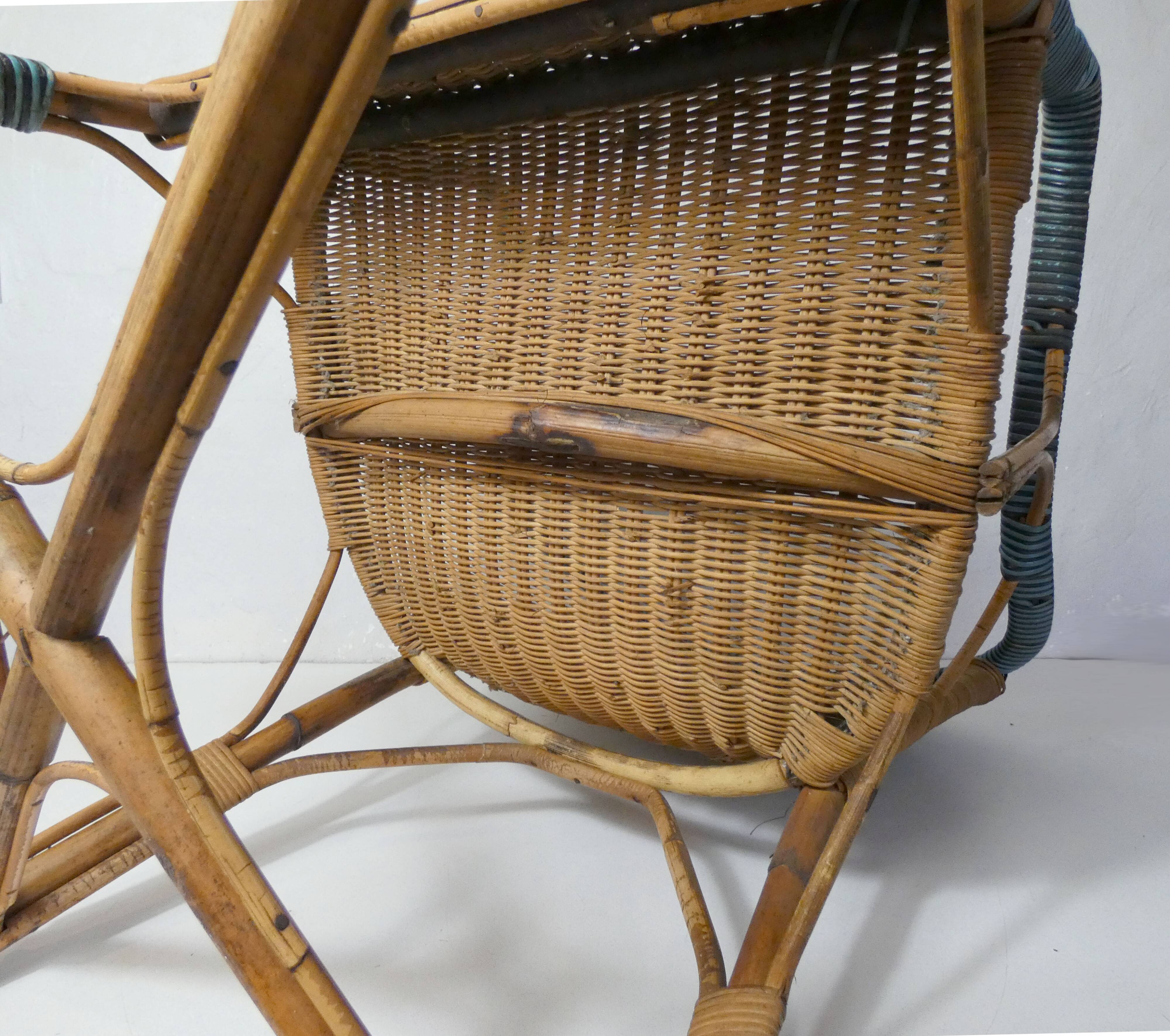 Adult rattan armchair
