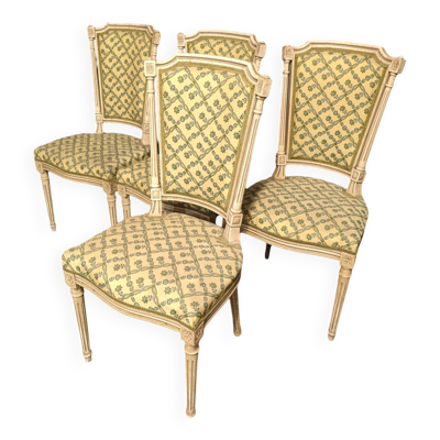 4 chaises style Louis XVI