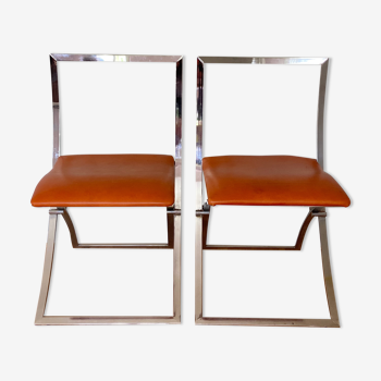 2 folding chair Luisa Marcello Cuneo Mobel Italia