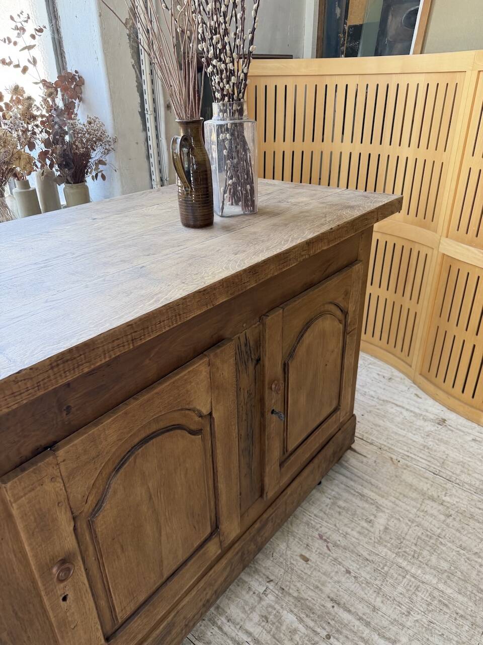 Rustic sideboard XXL 4m solid oak 1950