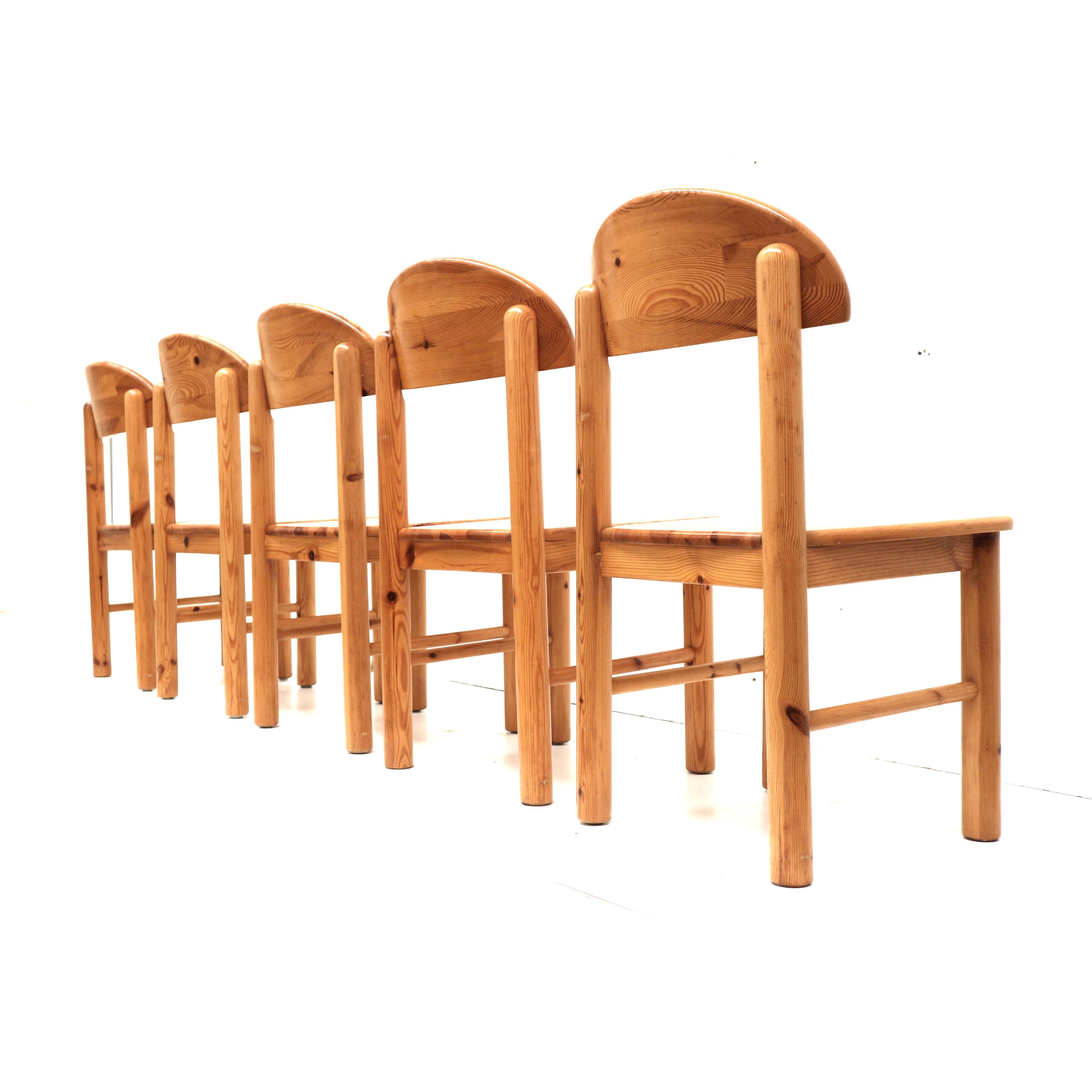 Set of 5 Rainer Daumiller chairs from the 1970s