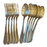 Set of 11 antique place settings – Saglier Frères & Cie, silversmiths in Paris