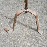ancien lampadaire en fer forgé / luminaire