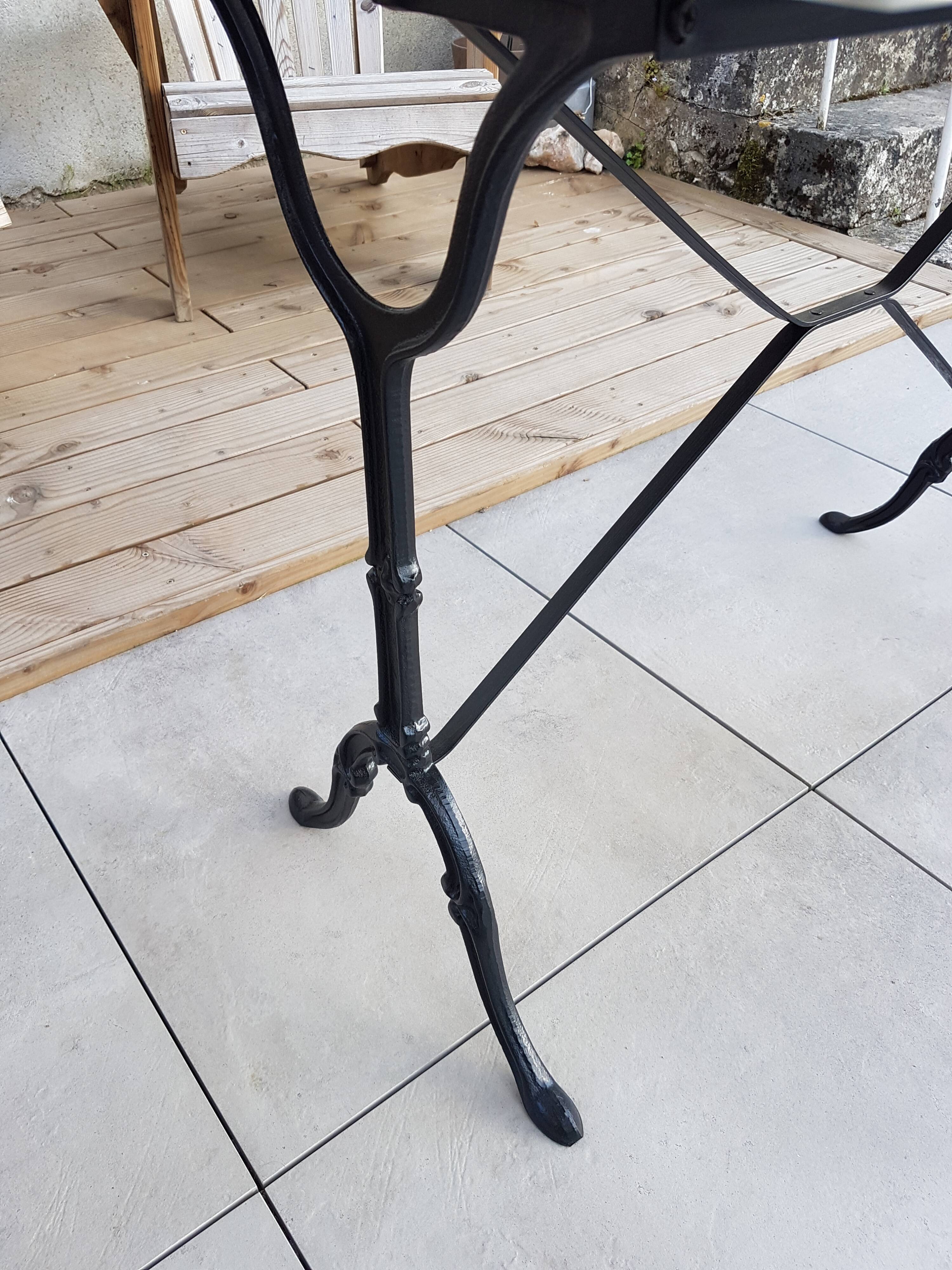 Marble tray bistro table