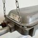 Grey Industrial Hanging Tube Light from Polam Gdansk, 1970s