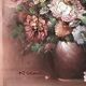 Oil on canvas bouquet of flowers