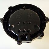 Ceiling lamp in Bakelite and glass.