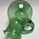 Large green glass cooling jug
