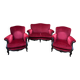 Salon canapé et paire de bergères de style Napoléon III