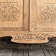 Parisian glass cabinet art deco raw wood 1930