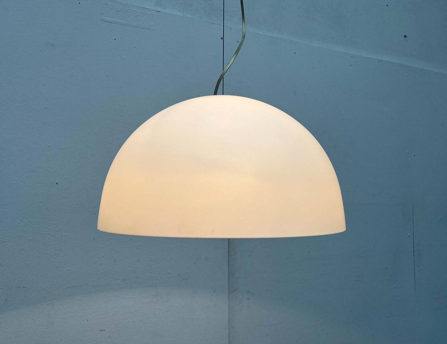 Postmodern Italian glass pendant lamp model Gaia by Luciano Cesaro for Tre Ci Luce, 1980s, set of 2.