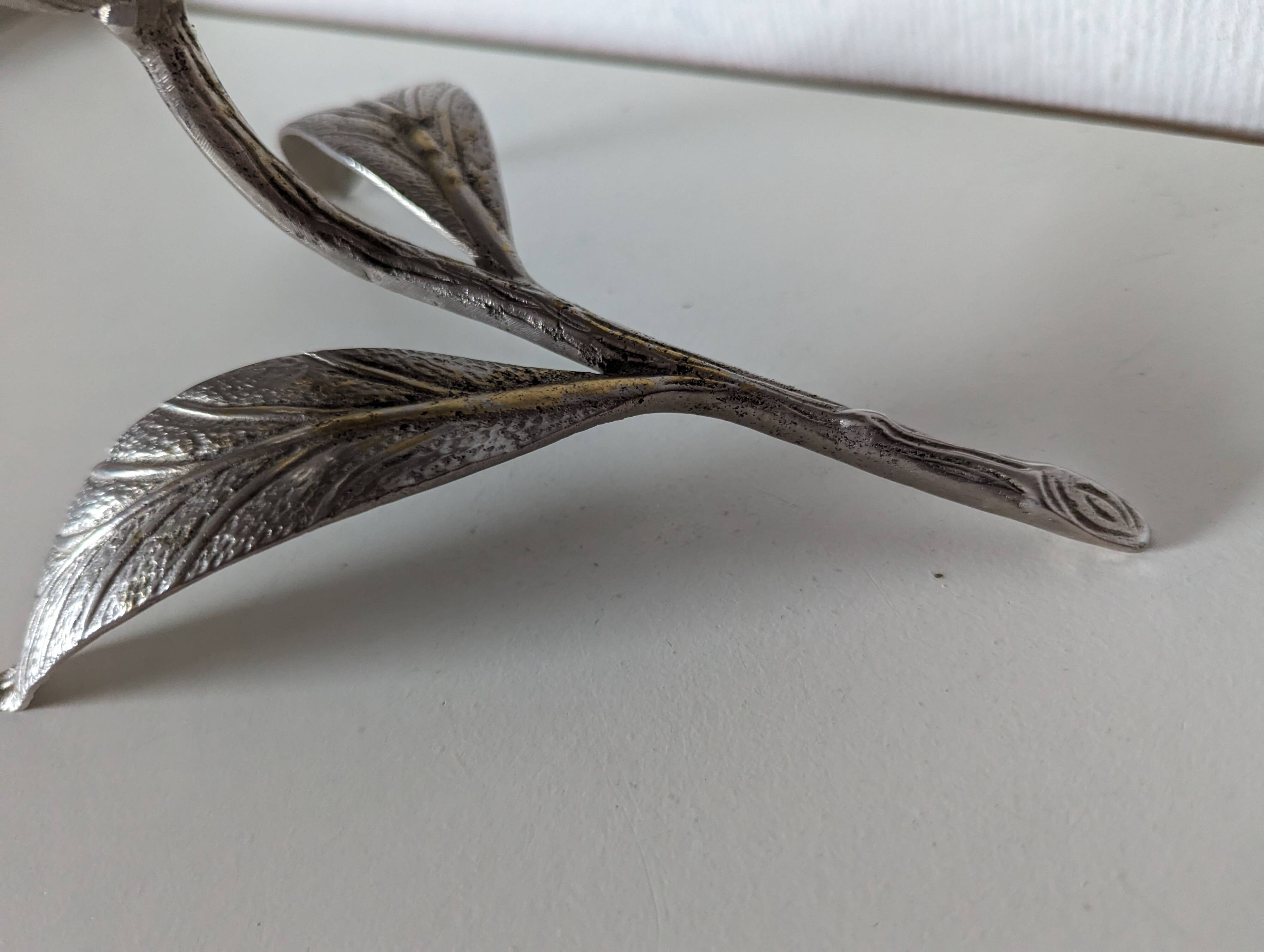 cendrier d'invité ,individuels en forme de fleurs ,en métal