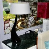 Large vintage ceramic lamp for drimmer 1970