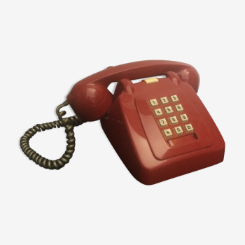 Téléphone rouge des années 80