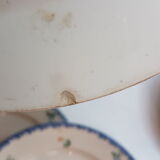 Suite of 6 plates in earthenware of Sarguemine