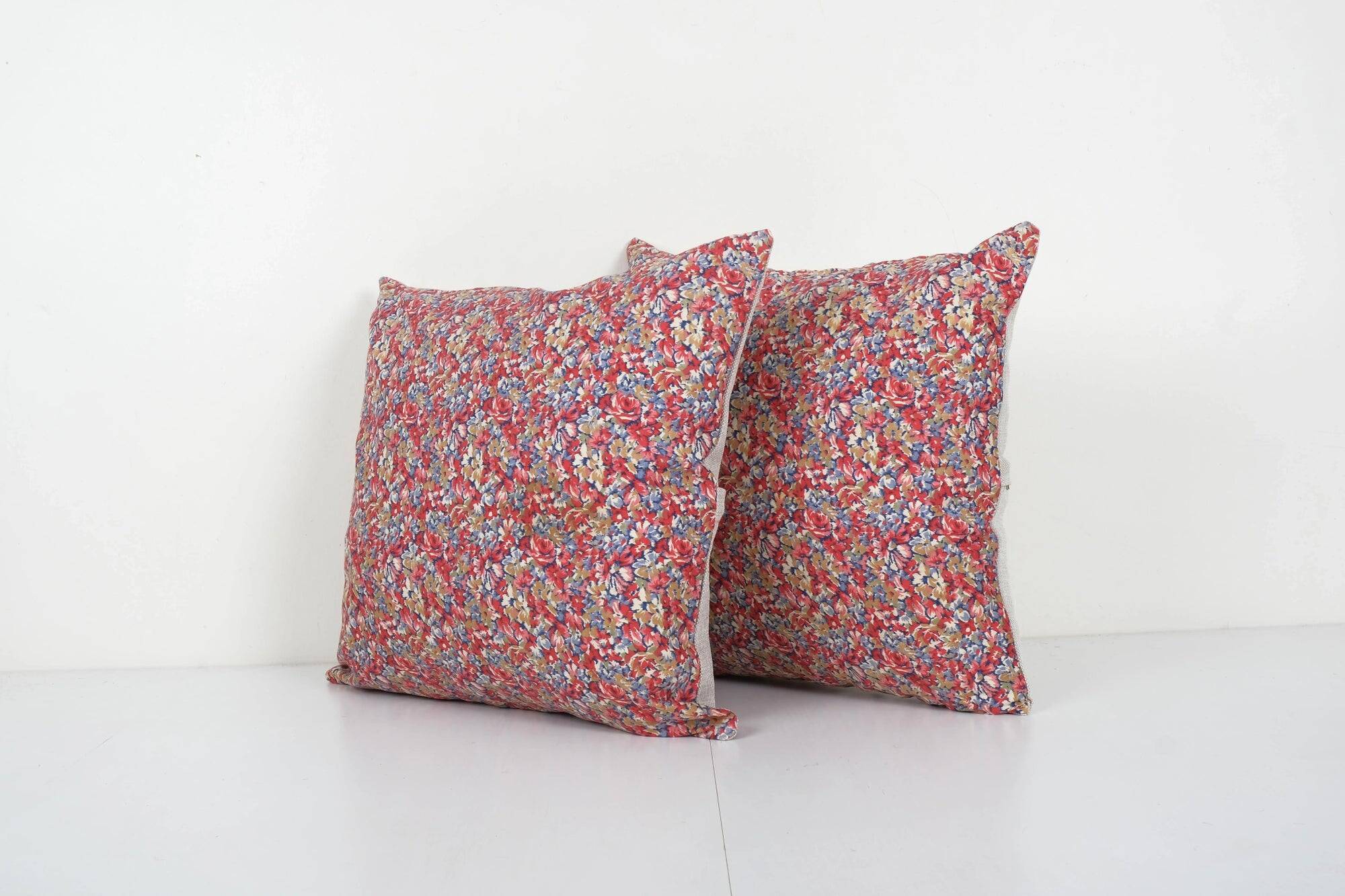Set of 2 vintage Turkish cushion covers 48x46 cm